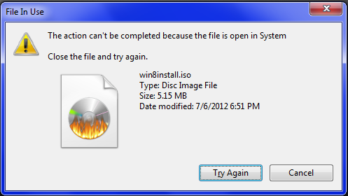Windows 10 cannot delete file